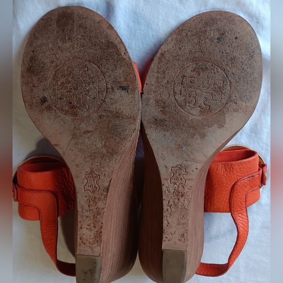 Tory Burch Ankle Strap Wedge Heel Sandals - Picture 4 of 6